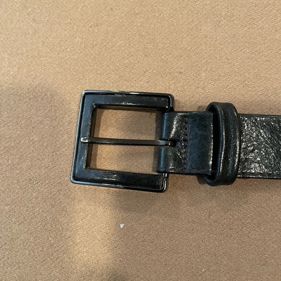 Calvin Klein Dark Grey/Blue Leather belt -Size Medium - Picture 3 of 6